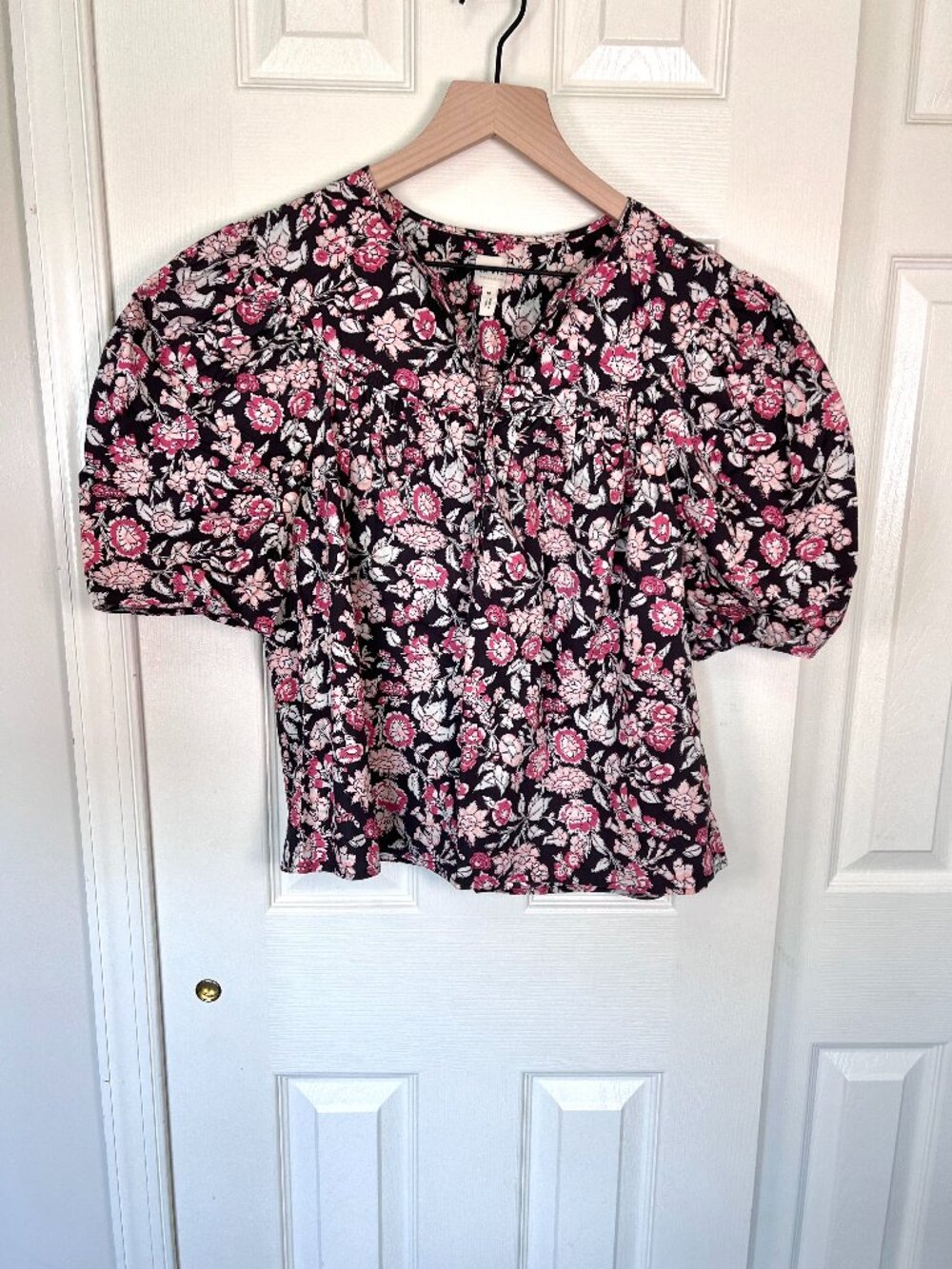 Rebecca Taylor La Vie Floral Print Top Size Medium EUC